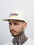 Бейсболка HOOD арт. 100-MWL006-MN011-WH Jordan Sub Script 3D (белый)